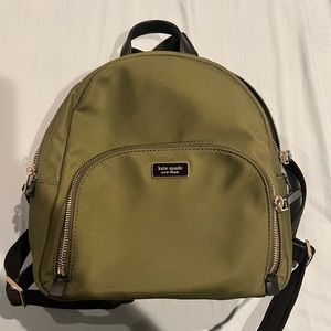 Kate Spade army green backpack